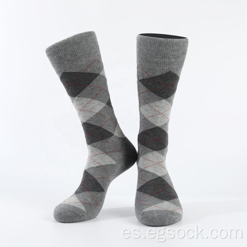 Calcetines de vestir modal para hombres-gris 6